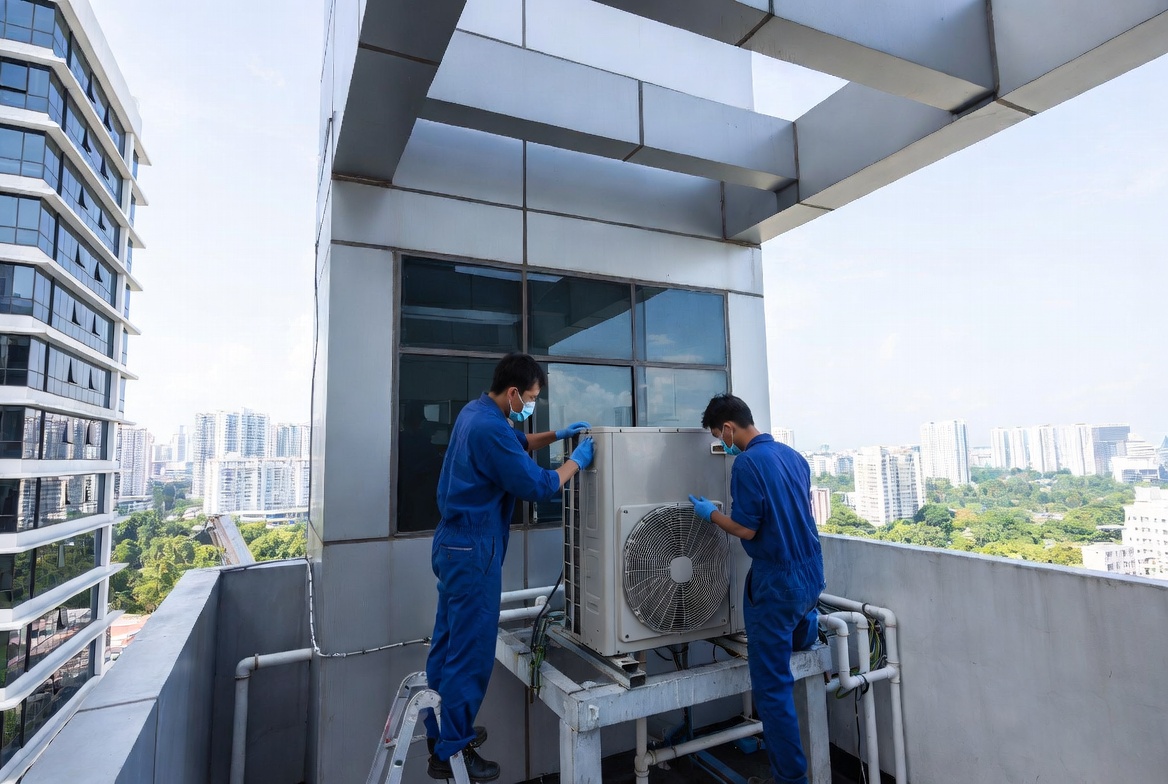 Aircon installation background